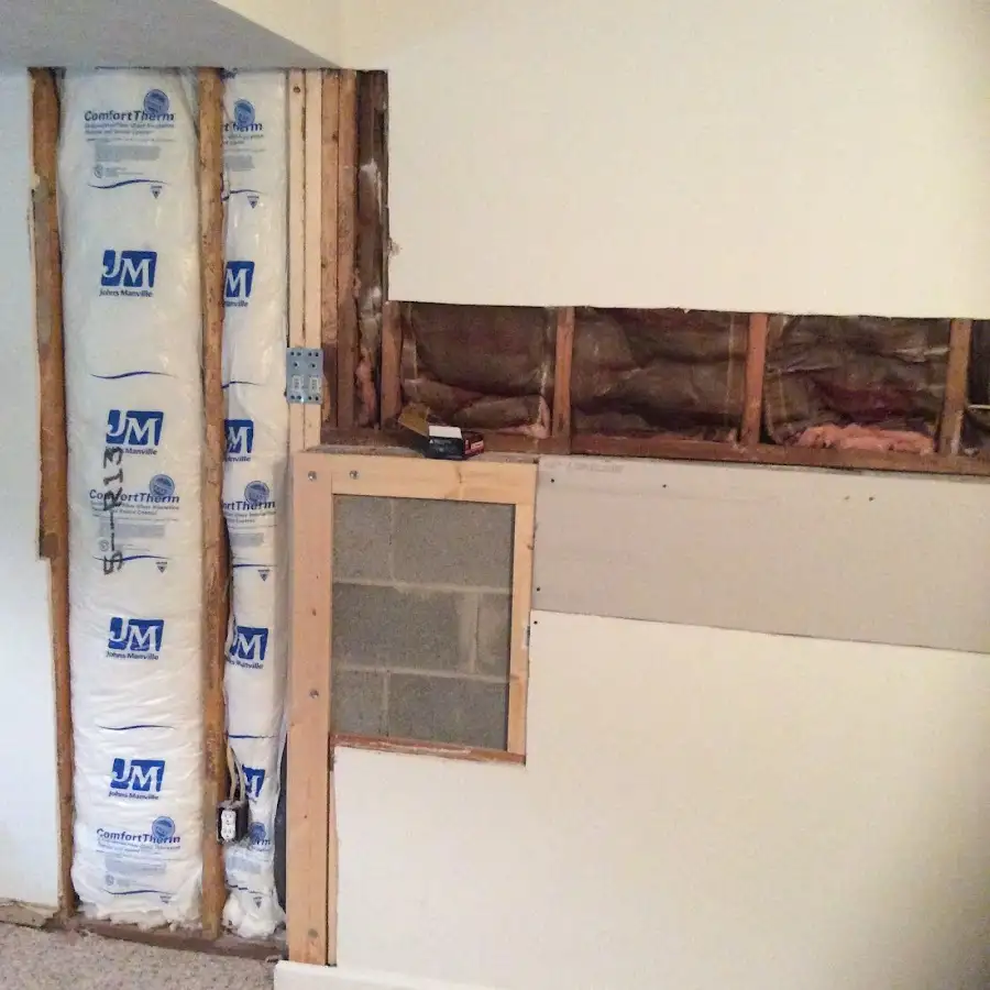 Wall insulation replacement during Structural Drying in Colchester